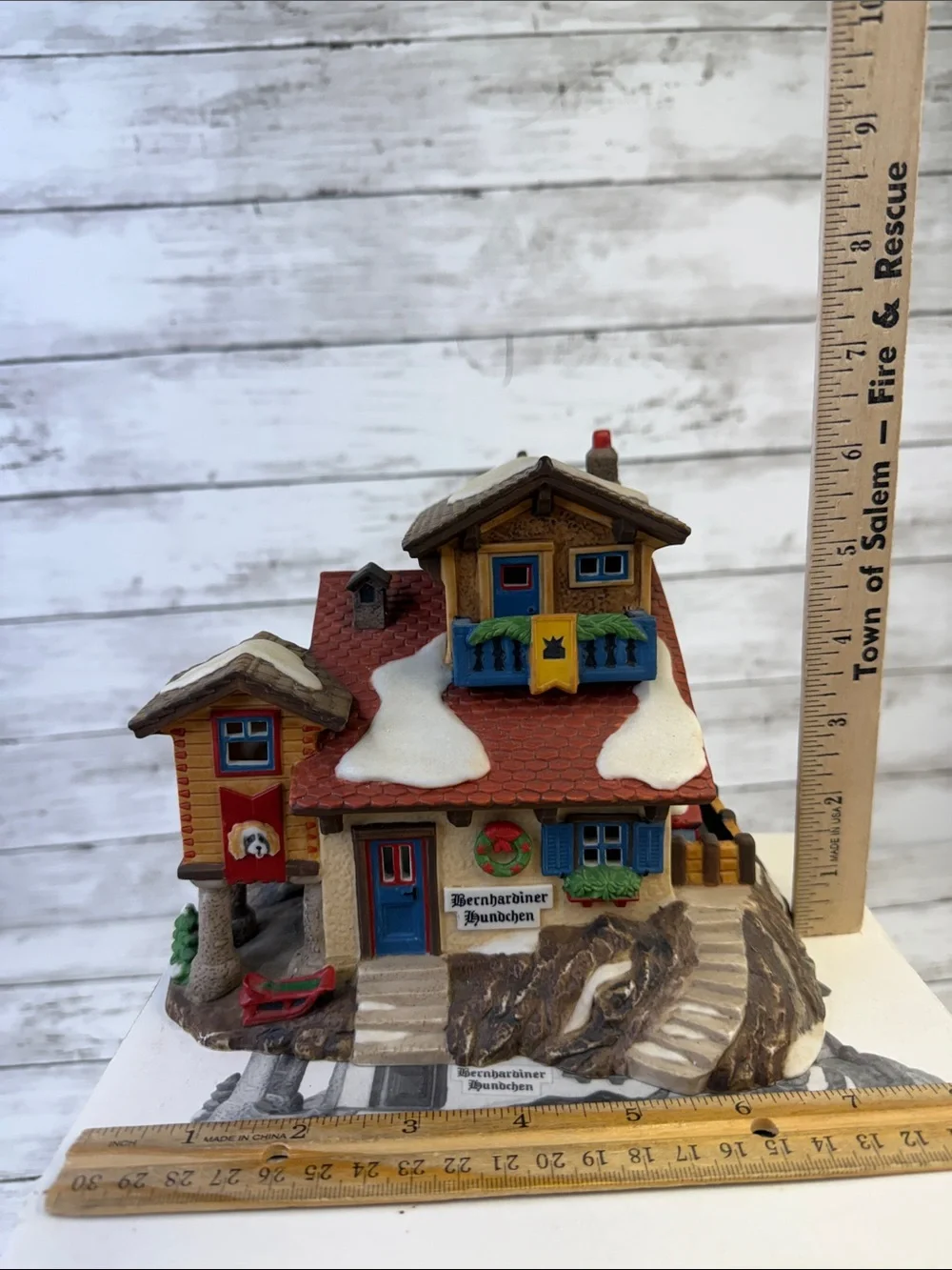 Department 56 BERNHARDINER HÜNDCHEN Alpine village series Christmas 1997